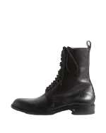 Black Leather Yves Saint Laurent Boots