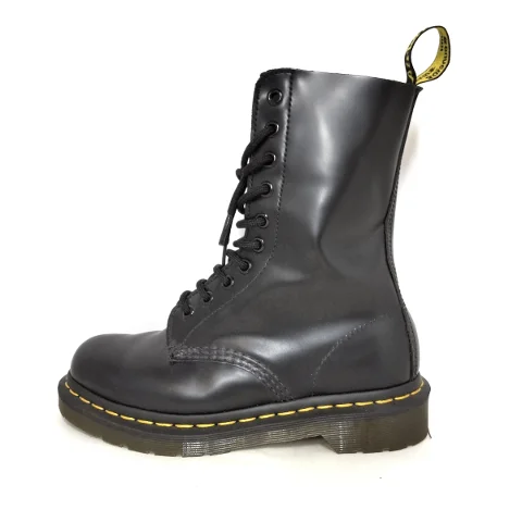 Black Leather Dr. Martens Boots