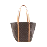 Brown Leather Louis Vuitton Sac Shopping