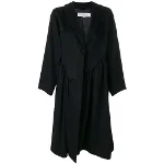 Black Wool Uves Saint Laurent Coat