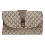 Beige Canvas Gucci Clutch