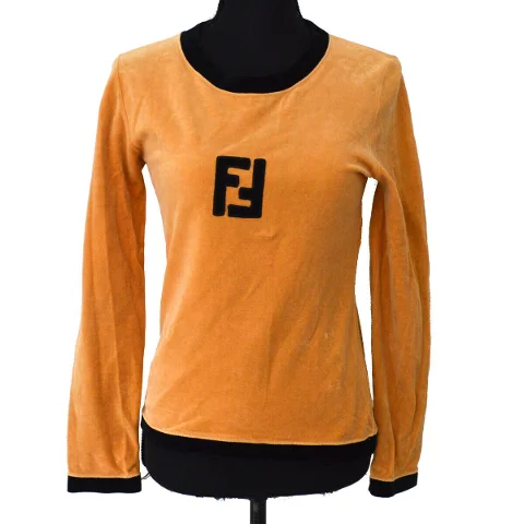 Orange Cotton Fendi Sweatshirt