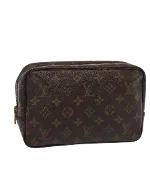 Brown Canvas Louis Vuitton Trousse Toilette