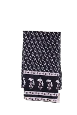 Black Cotton Antik Batik Scarf