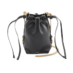 Black Leather Chloé Shoulder Bag