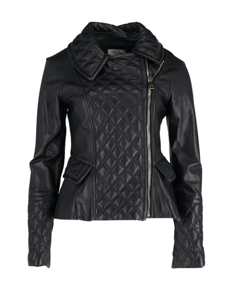 Black Leather Temperley London Jacket