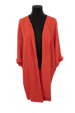 Orange Polyester Essentiel Antwerp Cardigan