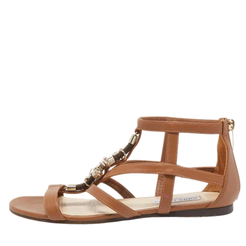 Brown Leather Jimmy Choo Sandals