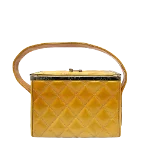 Yellow Fabric Chanel Belt Bag