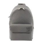 Grey Leather Louis Vuitton Backpack