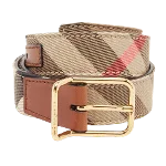 Brown Fabric Burberry Belt