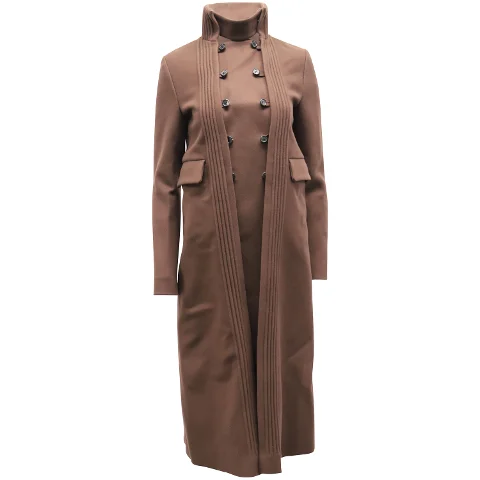 Brown Wool Valentino Coat