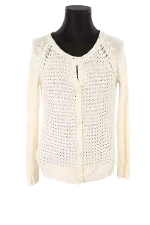 White Cotton Ba&sh Cardigan