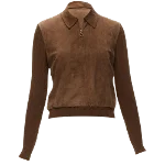 Brown Suede Dior Sweater