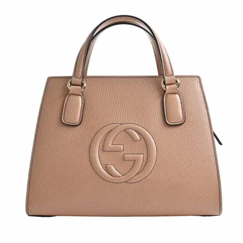Beige Leather Gucci Handbag