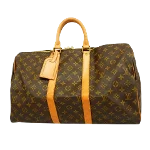 Brown Canvas Louis Vuitton Keepall