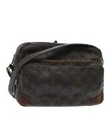 Brown Canvas Louis Vuitton Crossbody Bag