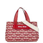 Red Canvas Miu Miu Handbag