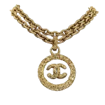 Gold Metal Chanel Necklace