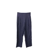 Blue Polyester Ganni Pants