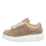 Beige Suede Alexander McQueen Sneakers