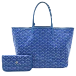 Blue Canvas Goyard St Louis Tote