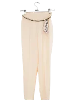 Beige Polyester Elisabetta Franchi Pants