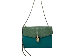 Green Leather Bvlgari Shoulder Bag