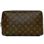 Brown Canvas Louis Vuitton Pouch