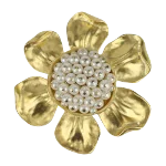 Gold Metal Givenchy Brooch