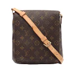 Brown Canvas Louis Vuitton Musette Salsa