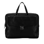 Black Leather Prada Briefcase