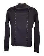 Black Polyester Valentino Sweater