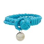 Blue Leather Bottega Veneta Bracelet