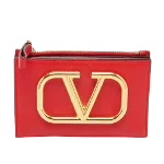 Red Leather Valentino Wallet