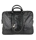 Black Coated canvas Gucci Briefcase
