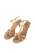 Beige Leather Tod's Sandals