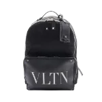 Black Leather Valentino Backpack