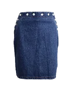 Blue Cotton MSGM Skirt