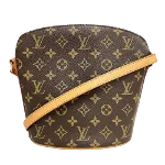 Brown Canvas Louis Vuitton Drouot