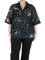 Black Polyester Ganni Shirt