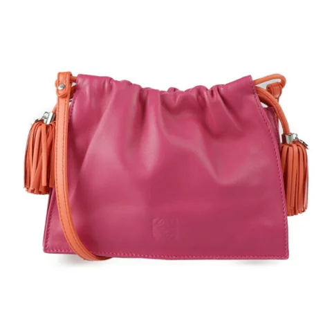 Pink Leather Loewe Shoulder Bag