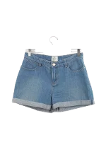 Blue Cotton Sézane Shorts