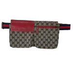 Red Leather Gucci Fanny Pack