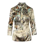 Multicolor Silk Roberto Cavalli Shirt