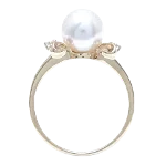 Gold Yellow Gold Mikimoto Ring