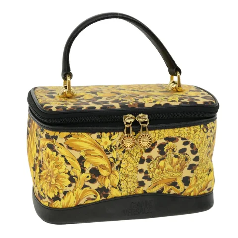 Yellow Leather Versace Handbag