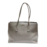 Grey Leather Furla Tote