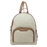 White Canvas Michael Kors Backpack