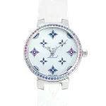 White Stainless Steel Louis Vuitton Watch